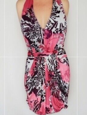 Marciano colorful, low cut dress